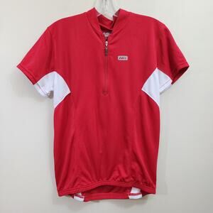 Louis Garneau NWT downtown‎ cycling jersey red w/ white woman's size medium